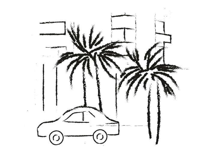 Valet parking illustration